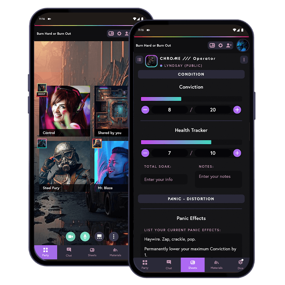 Role on mobile phones